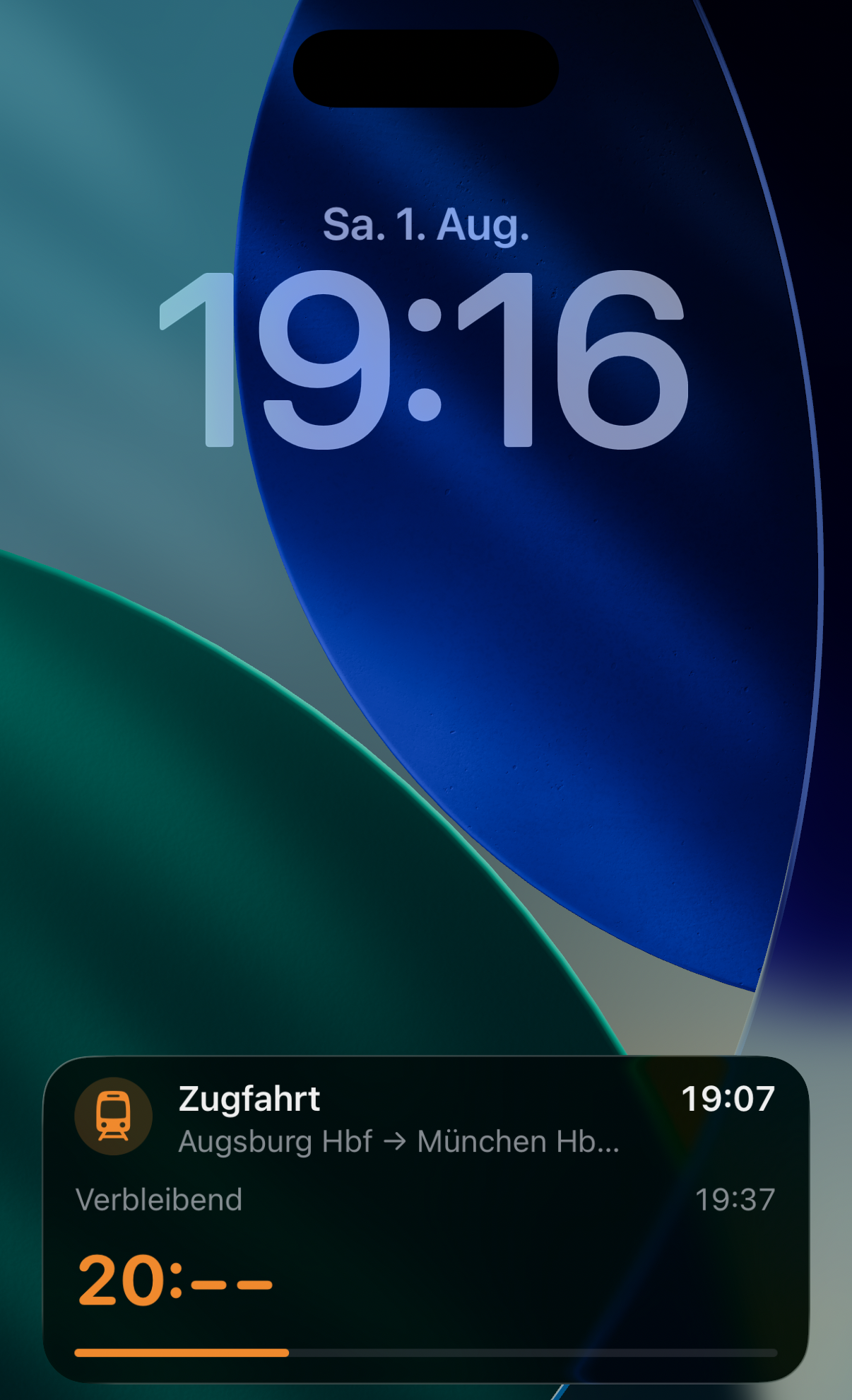 Live-Aktivität auf dem Sperrbildschirm