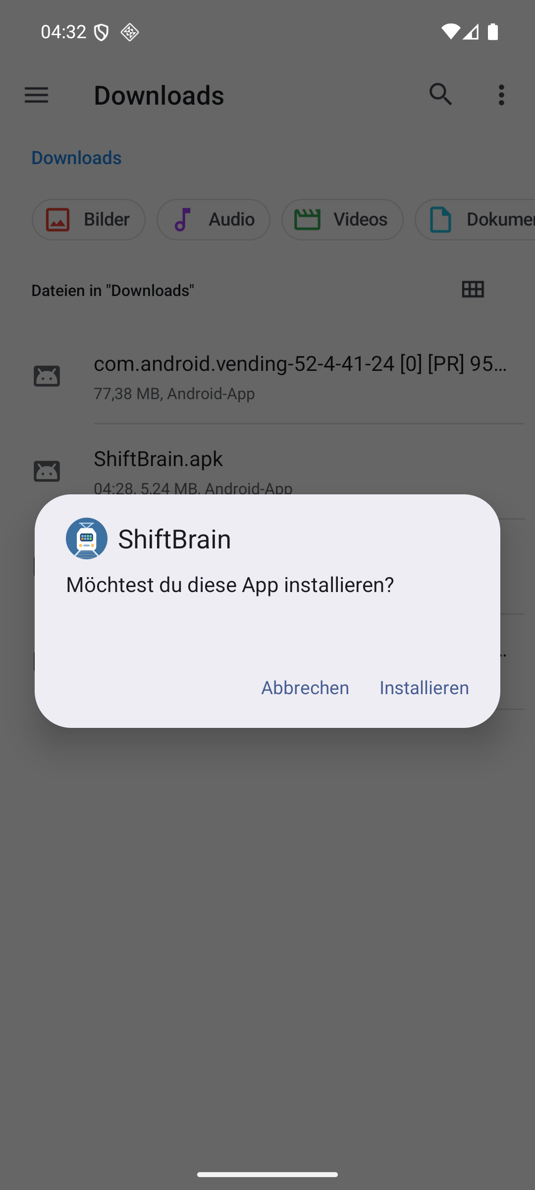 Möchtest du diese App installieren?